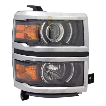 Headlight Assembly Composite Right Projector Type CAPA for Chevrolet Silverado 1500 LTZ High Country 2014–2015