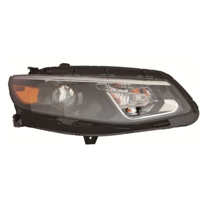 Headlight Assembly Composite Right Halogen CAPA for Chevrolet Malibu 2016–2018