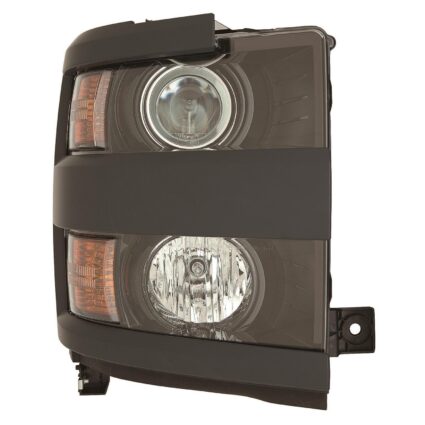 Headlight Assembly Composite Right Halogen w/Paint To Match Bezel CAPA for Chevrolet Silverado 2500 HD Silverado 3500 HD