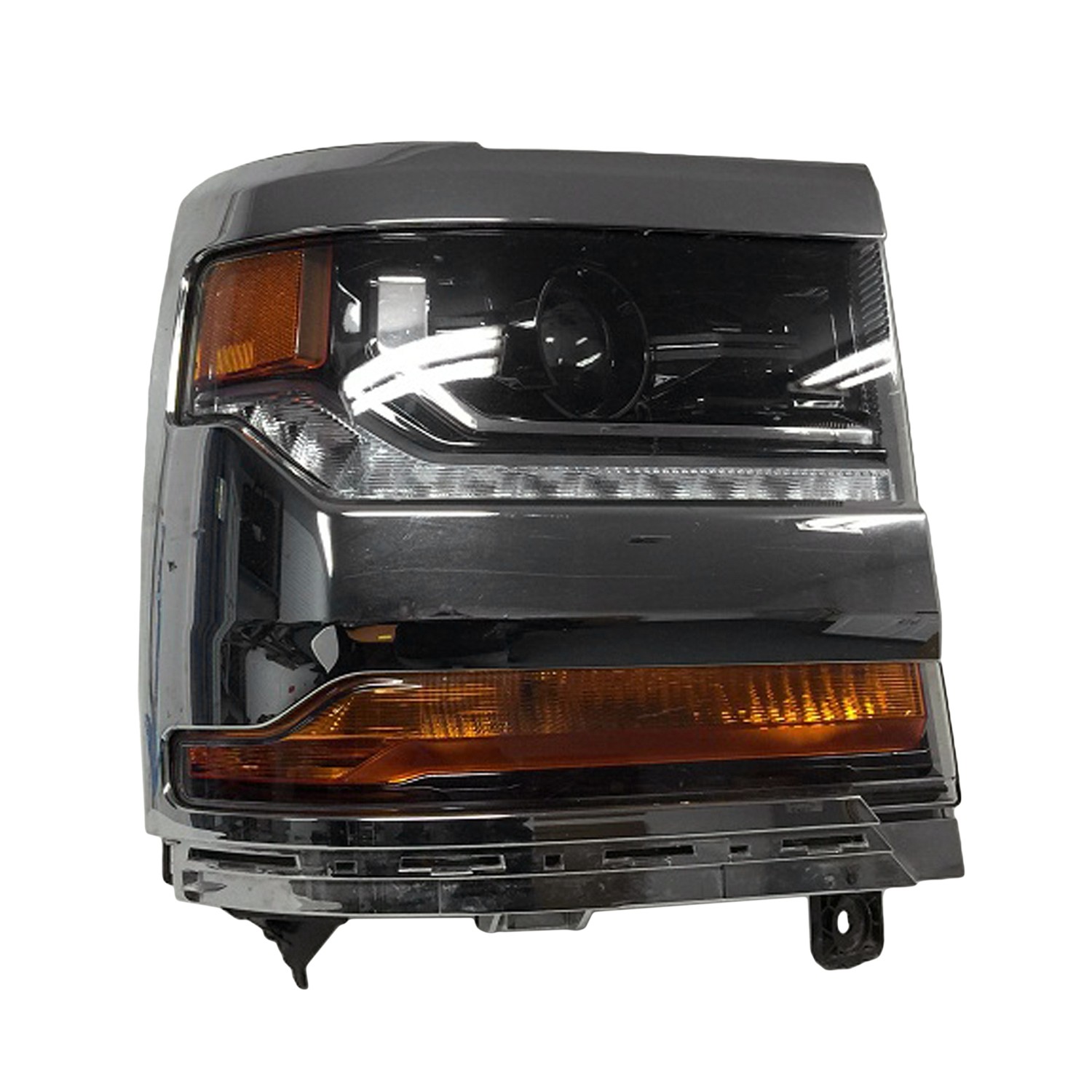 Headlight Assembly Composite Right HID Chrome Bezel CAPA for Chevrolet Silverado 1500 Silverado 1500 LD