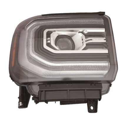 Headlight Assembly Composite Right LED CAPA for GMC Sierra 1500 2016–2018