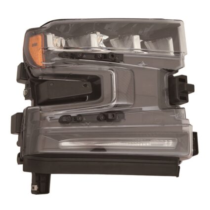 Headlight Assembly Composite Right w/o Black Bezel LED w/o Intelligent High Beams CAPA for Chevrolet Silverado 1500 Silverado 1500 LTD