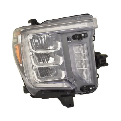 Headlight Assembly Composite Right w/LED Signal Lamp CAPA for GMC Sierra 2500 HD Sierra 3500 HD