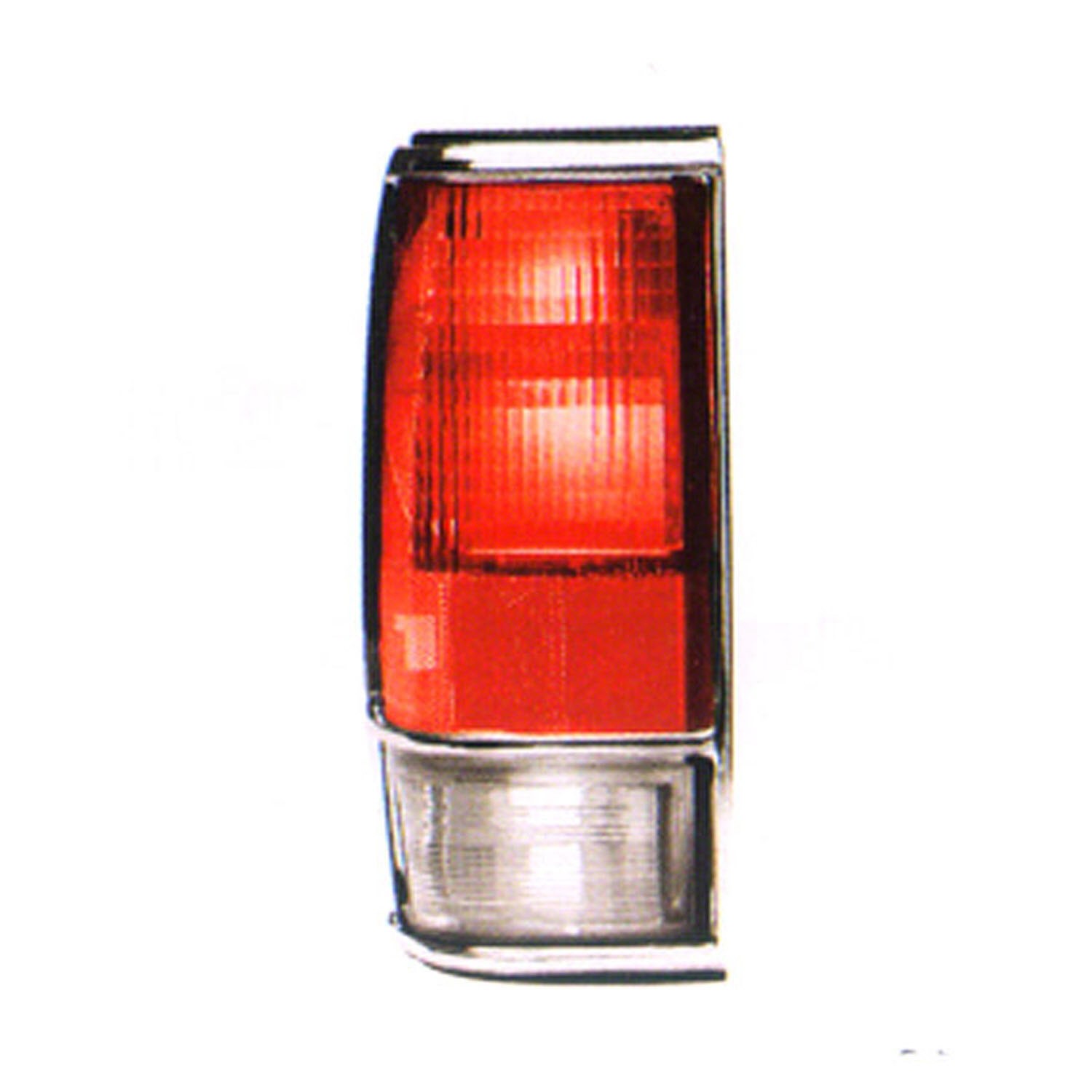 Tail Light Assembly Left w/Chrome Bezel for Chevrolet S10 GMC S15 Sonoma