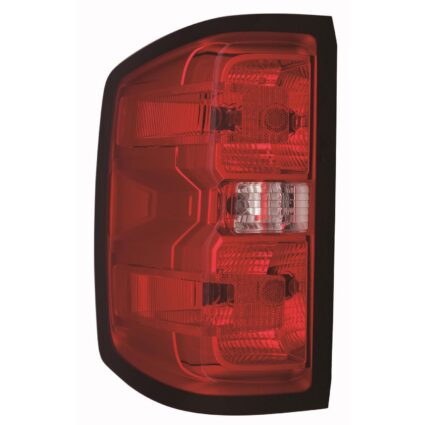 Tail Light Assembly Left w/o LED Accent Light Dual Rear Wheels CAPA for Chevrolet Silverado 1500 Silverado 1500 LD Silverado 2500 HD Silverado 3500 HD GMC Sierra 2500 HD Sierra 3500 HD