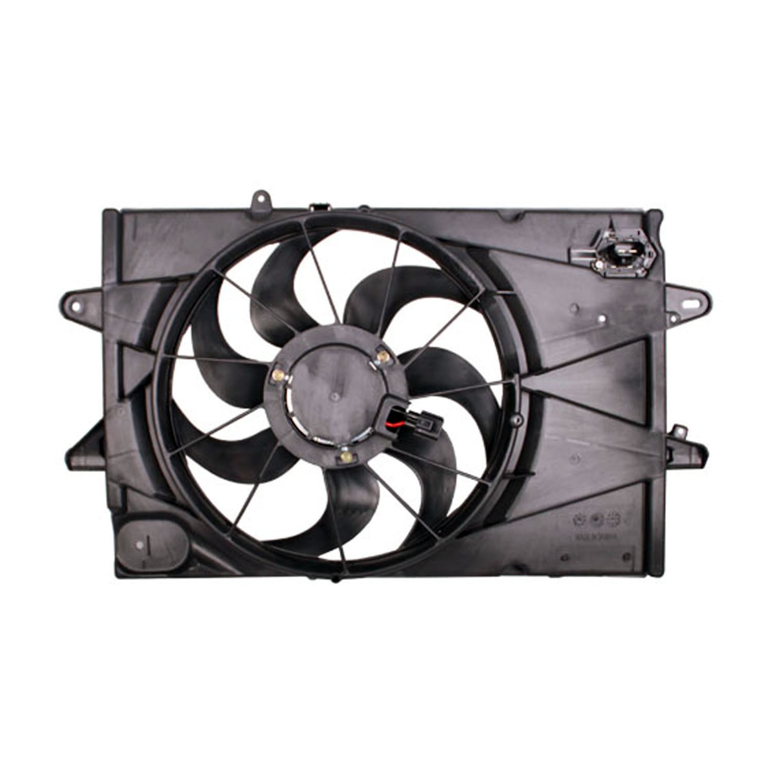 Engine Cooling Fan Assembly Motor/Blade/Shroud/Resistor Assembly for Chevrolet Equinox GMC Terrain