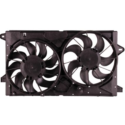 Engine Cooling Fan Assembly 2nd Design From 3-22-10 Motor/Blade/Shroud Dual Fan Assembly Eassist for Buick LaCrosse Regal Chevrolet Impala Malibu