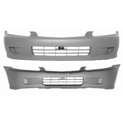 Bumper Cover Front Primed Canada/Japan/USA Built for Honda Civic Hatchback Coupe Sedan 1999–2000