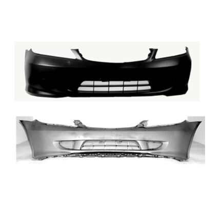 Bumper Cover Front Primed for Honda Civic LX EX GX DX Value Package Si HX Hybrid SiR LX Special Edition EX Special Edition Reverb 2004–2005