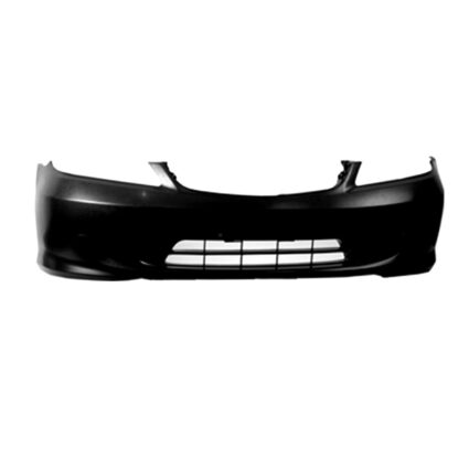 Bumper Cover Front Primed CAPA for Honda Civic LX EX GX DX Value Package Si HX Hybrid SiR LX Special Edition EX Special Edition Reverb 2004–2005