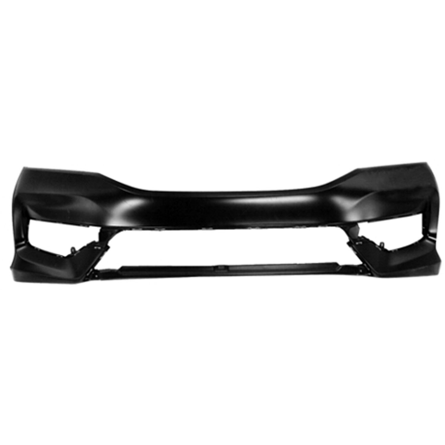 Bumper Cover Front w/o Parking Sensors Primed CAPA for Honda Accord Sedan 2016–2017