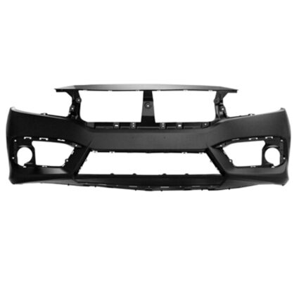 Bumper Cover Front Primed CAPA for Honda Civic Sedan Coupe Hatchback 2016–2018