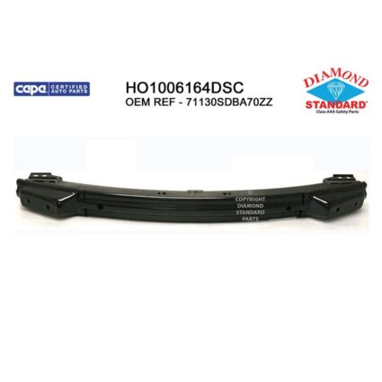Bumper Cover Reinforcement Front USA/Mexico Built CAPA for Honda Accord Coupe Sedan 2003–2007
