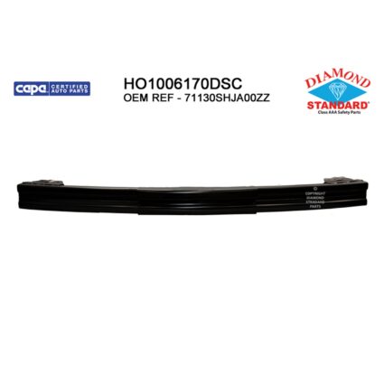 Bumper Cover Reinforcement Front Steel CAPA for Honda Odyssey 2005–2010