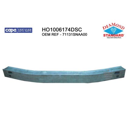 Bumper Cover Reinforcement Front CAPA for Honda Civic Hybrid Hybrid-L 2006–2011