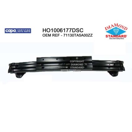 Bumper Cover Reinforcement Front CAPA for Honda Accord Sedan LX EX LX-P 2008–2012