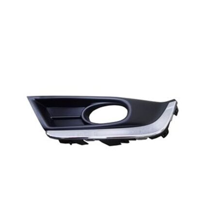 Bumper Insert Front Left Fog Lamp Bezel w/Fog Lamps Chrome Trim for Honda CR-V 2017–2019