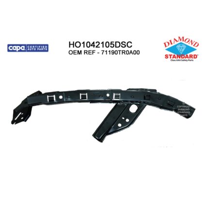 Bumper Cover Support Front Left Upper CAPA for Honda Civic Hybrid-L Hybrid 2012–2015