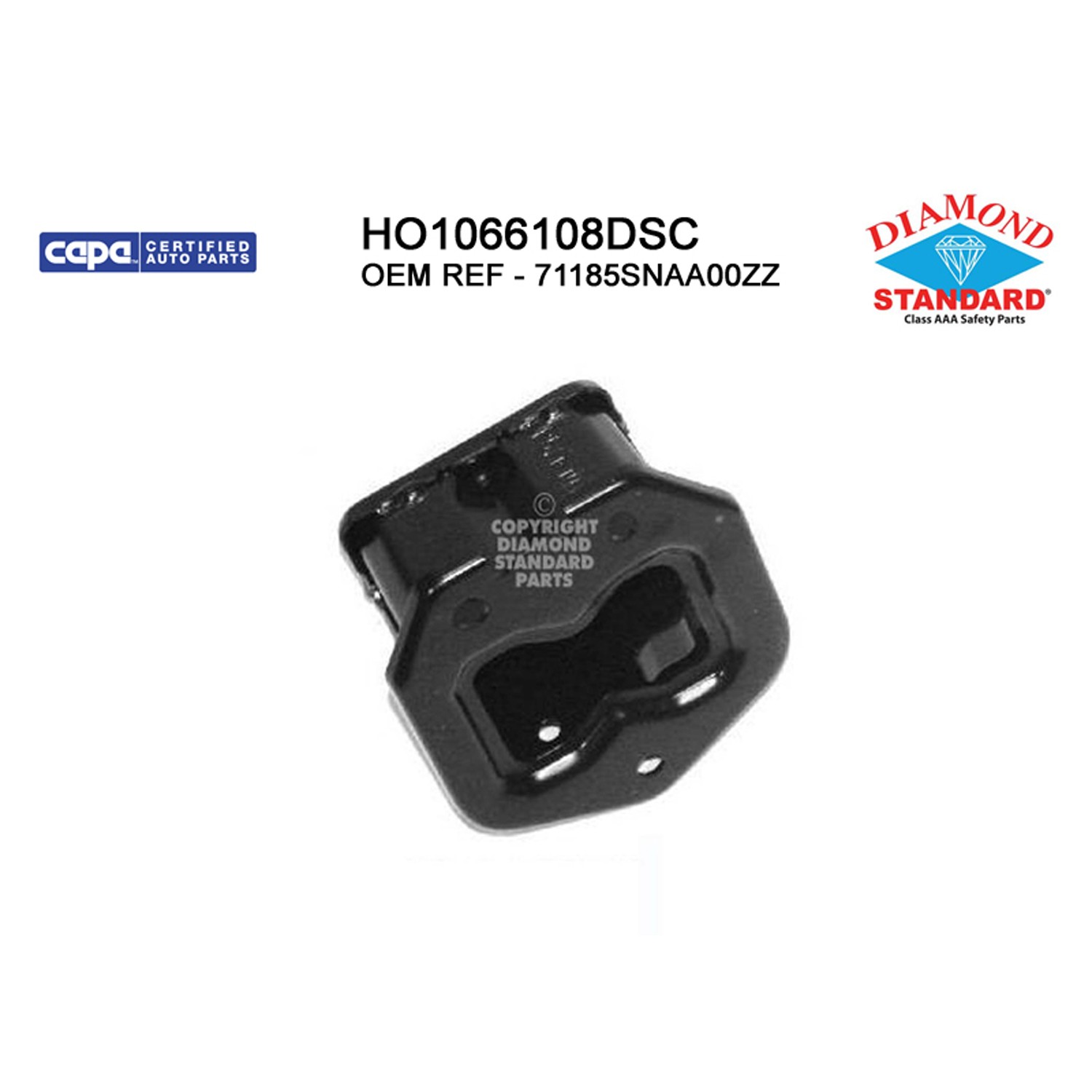 Bumper Bracket Front Left CAPA for Honda Civic Hybrid Hybrid-L 2006–2011