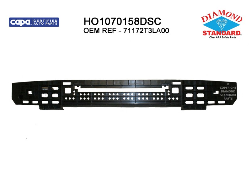 Bumper Impact Absorber Front CAPA for Honda Accord Coupe 2013–2015
