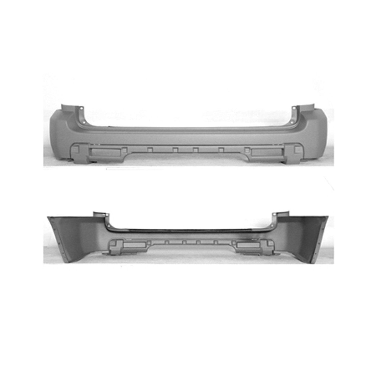 Bumper Cover Rear Primed for Honda Pilot 2006–2008