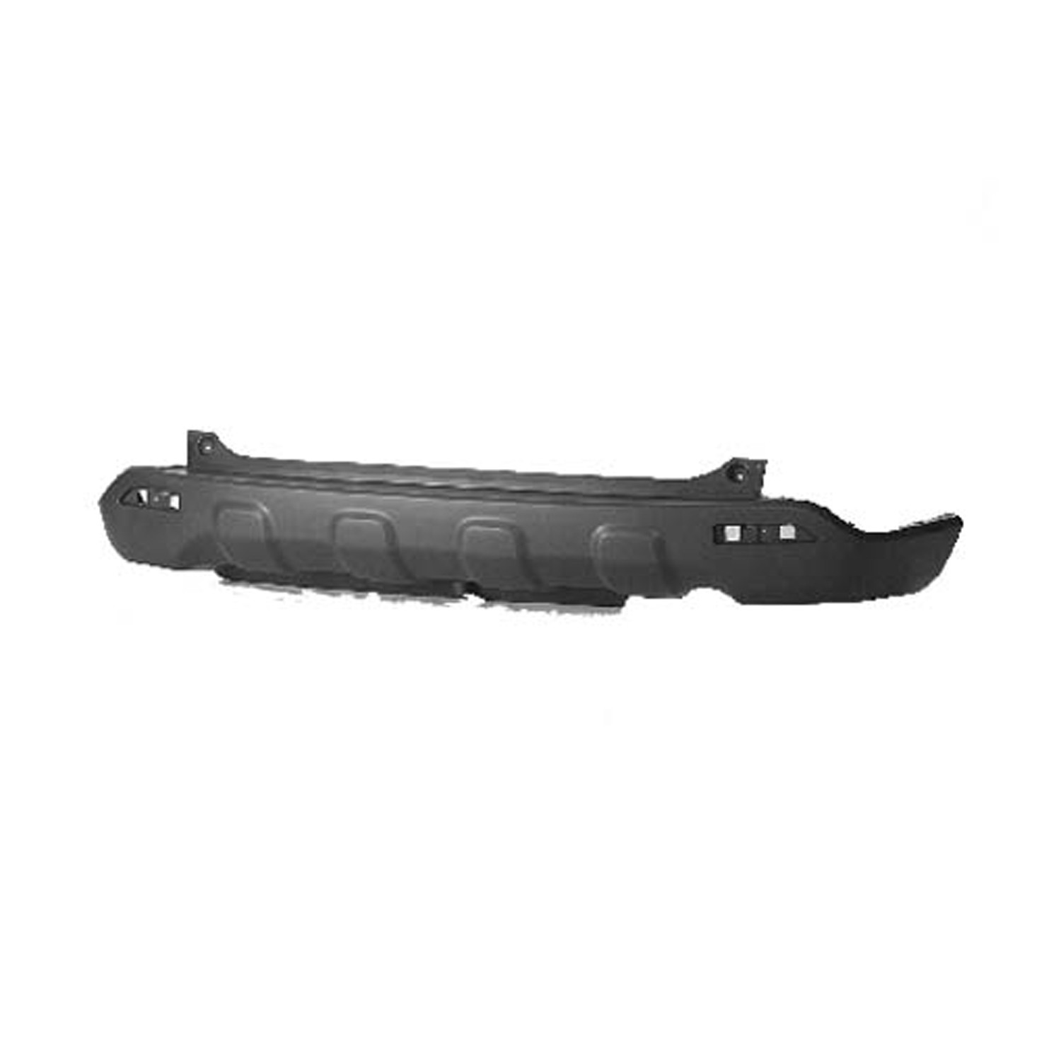 Bumper Cover Rear Center Dark Gray CAPA for Honda CR-V 2007–2009