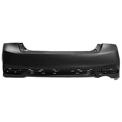 Bumper Cover Rear Single Exhaust w/o Park Assist Primed CAPA for Honda Accord Sedan LX EX EX-L 2016–2017