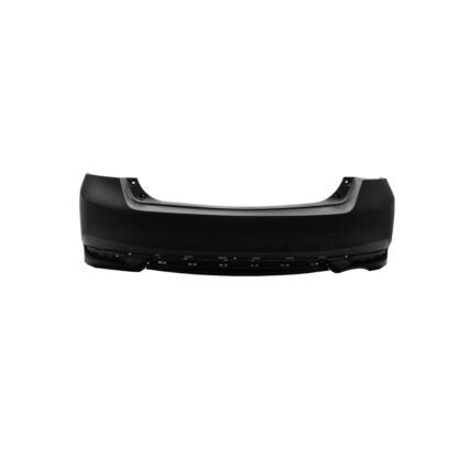 Bumper Cover Rear Single Exhaust w/o Park Assist Primed CAPA for Honda Accord Sedan LX EX EX-L 2016–2017