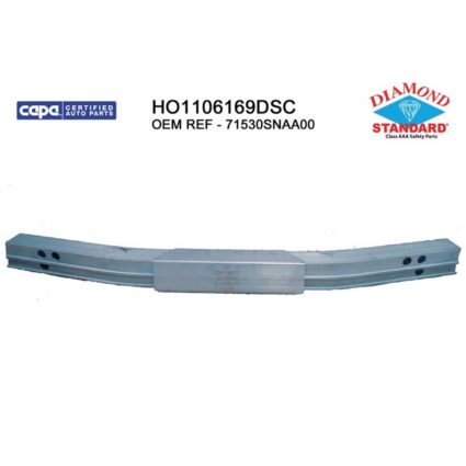 Bumper Cover Reinforcement Rear HSS CAPA for Honda Civic Hybrid LX EX GX DX EXS LXS Si MUGEN Si EX-L DX-G Hybrid-L Sport LX-S Base 2006–2011