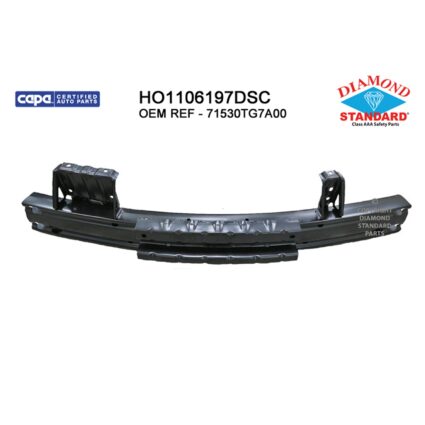 Bumper Cover Reinforcement Rear CAPA for Honda Pilot 2016–2018