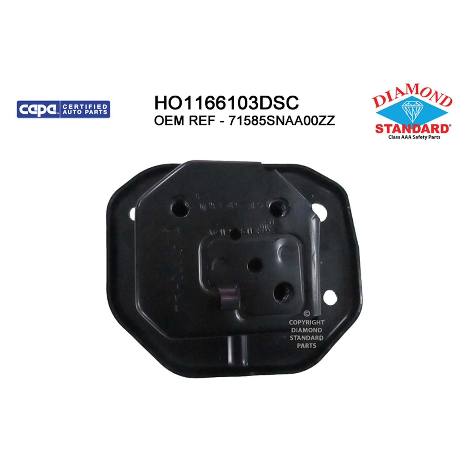 Bumper Bracket Rear Left CAPA for Honda Civic Hybrid Hybrid-L 2006–2011