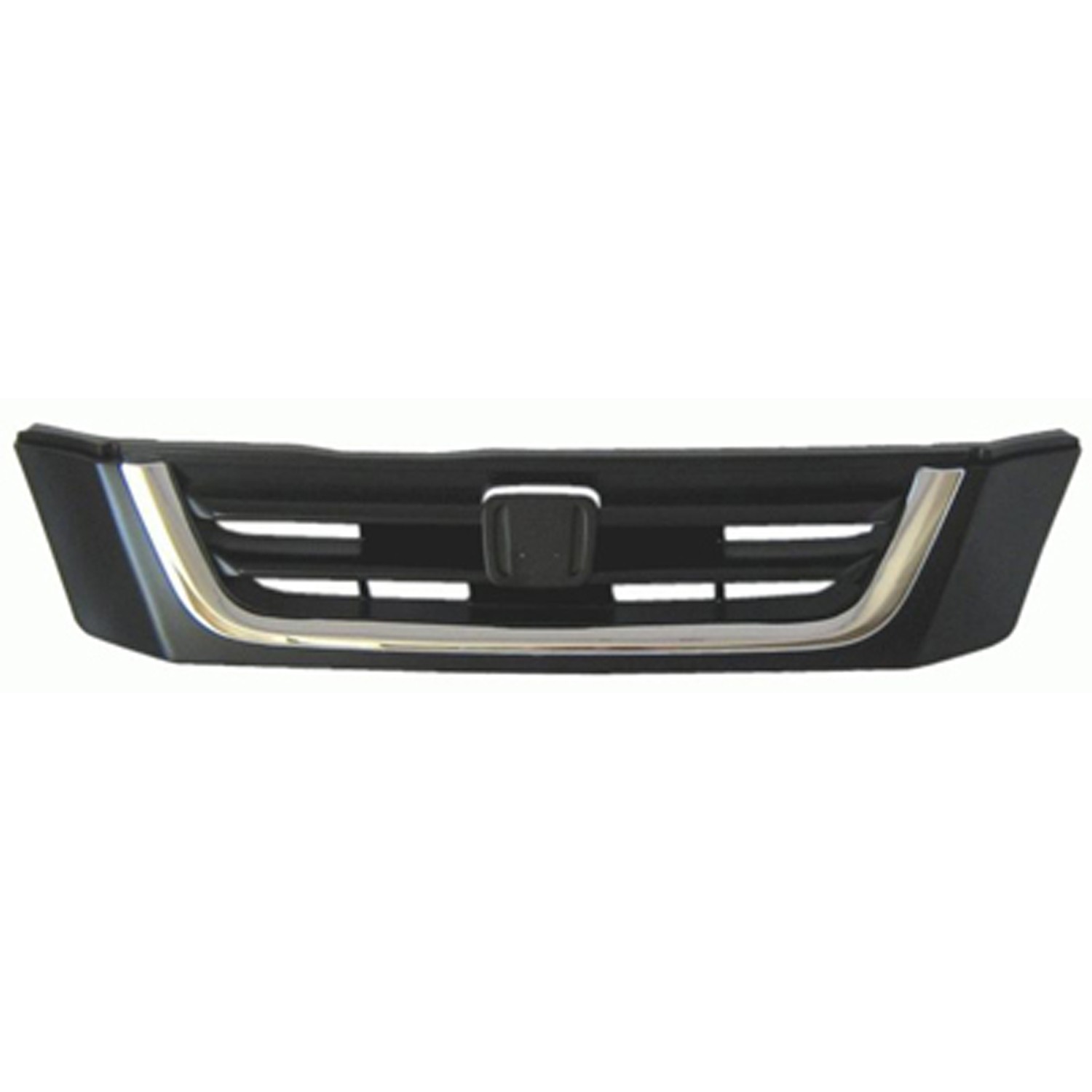 Grille Assembly Matte Black w/Chrome Molding for Honda CR-V 1997–2001