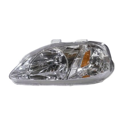 Headlight Assembly Composite Left Includes Side Marker Lamp for Honda Civic 1999–2000