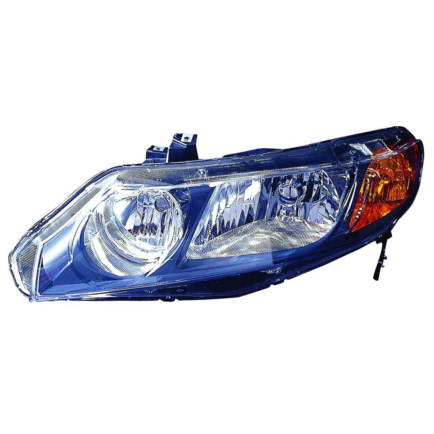 Headlight Assembly Composite Left Includes Side Marker/Park/Signal Lamps w/o Bulbs or Sockets CAPA for Honda Civic Sedan 2006–2008