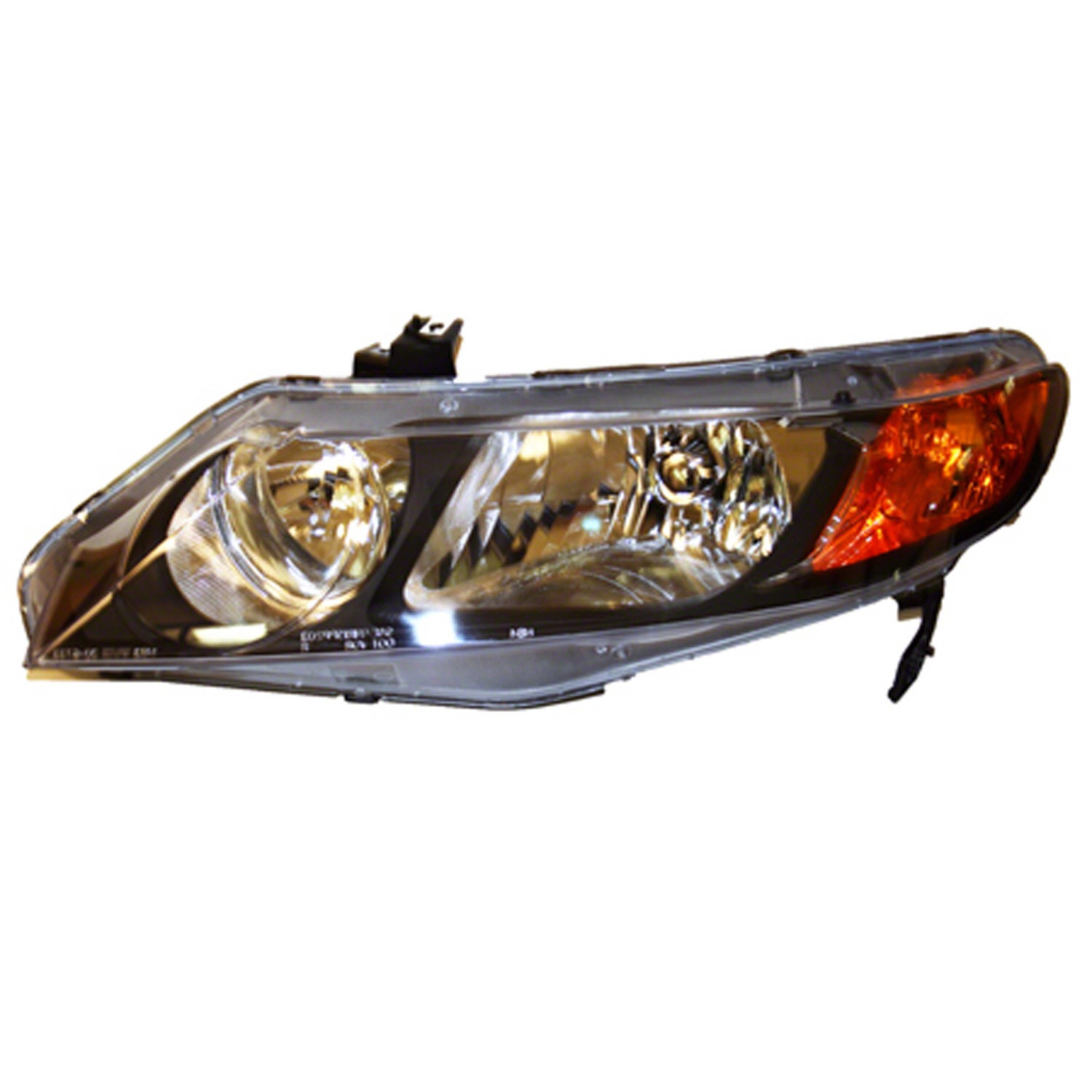 Headlight Assembly Composite Left Includes Side Marker/Park/Signal Lamps w/o Bulbs or Sockets for Honda Civic Sedan 2006–2008