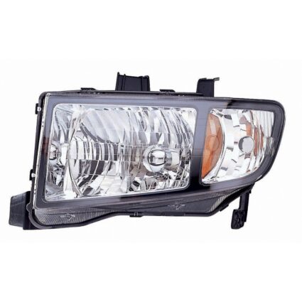 Headlight Assembly Composite Left Lens/Housing Only CAPA for Honda Ridgeline 2006–2008