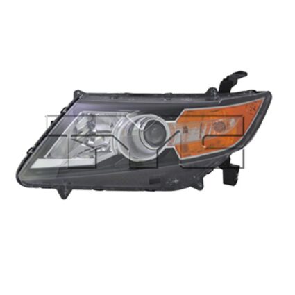Headlight Assembly Composite Left Halogen Black Bezel CAPA for Honda Odyssey 2014–2017