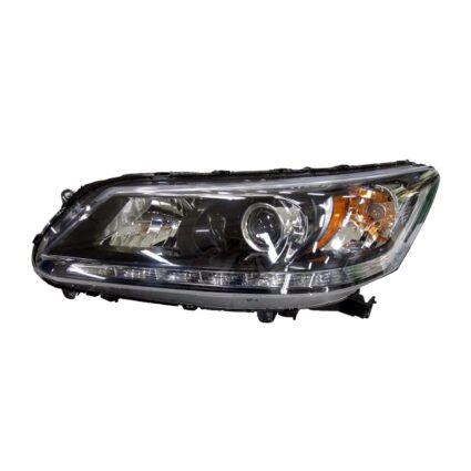 Headlight Assembly Composite Left Halogen w/LED DRL CAPA for Honda Accord Sedan EX-L Touring 2013–2015
