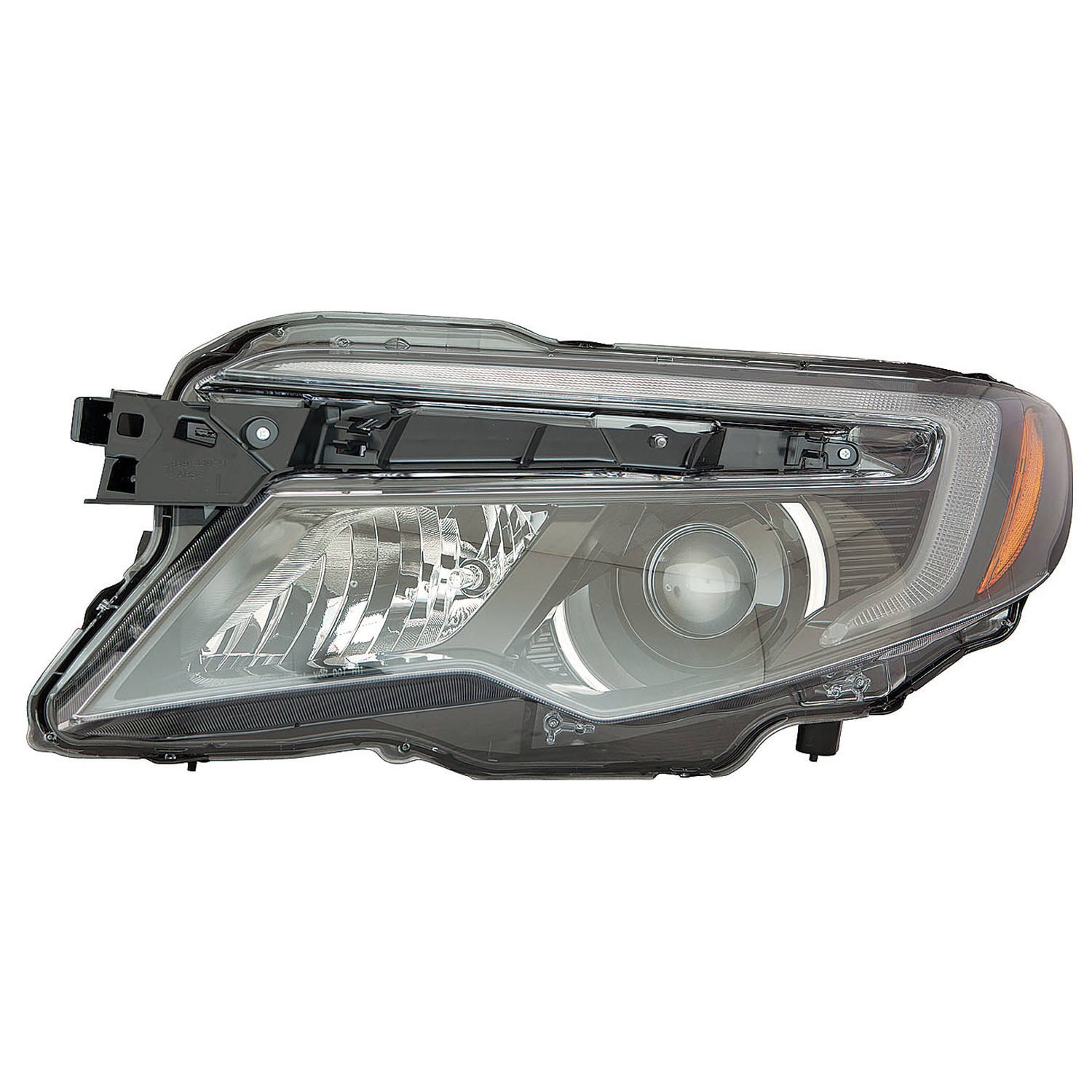 Headlight Assembly Composite Left w/o LED Daytime Running Lamps Halogen CAPA for Honda Pilot Ridgeline