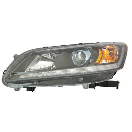 Headlight Assembly Composite Left Halogen CAPA for Honda Accord Hybrid EX-L Hybrid Touring Hybrid 2014–2015