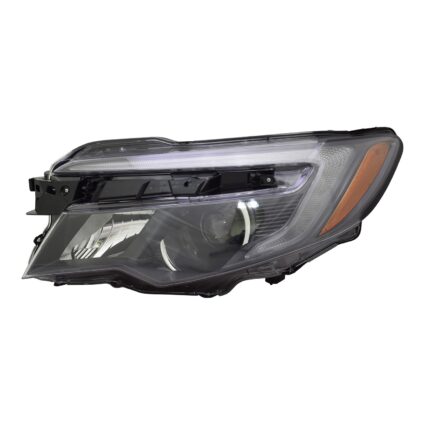 Headlight Assembly Composite Left Halogen w/o Auto Dimming w/Auto On/Off w/LED Daytime Running Lamps for Honda Pilot Ridgeline