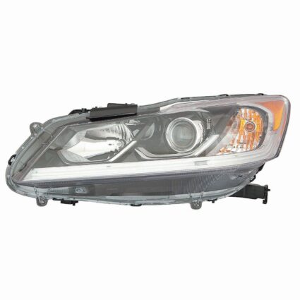 Headlight Assembly Composite Left Halogen w/o DRL for Honda Accord Sedan LX 2016–2017