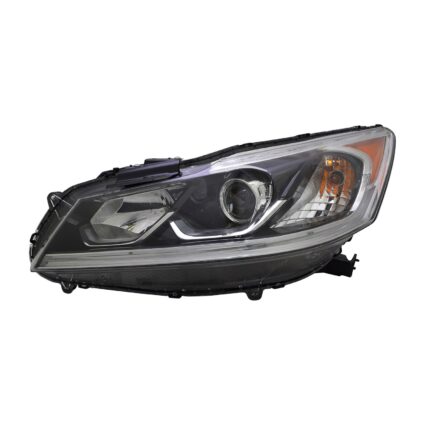 Headlight Assembly Composite Left Halogen w/DRL CAPA for Honda Accord Sedan Sport EX EX-L Sport Special Edition SE 2016–2017