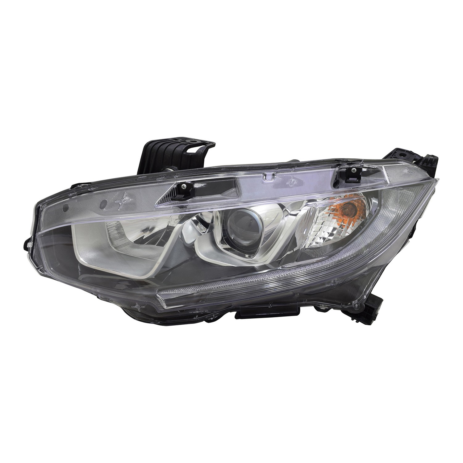 Headlight Assembly Composite Left Halogen for Honda Civic Sedan Coupe Hatchback 2016–2020