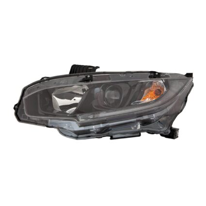 Headlight Assembly Composite Left Halogen CAPA for Honda Civic Sedan Coupe 2019–2021