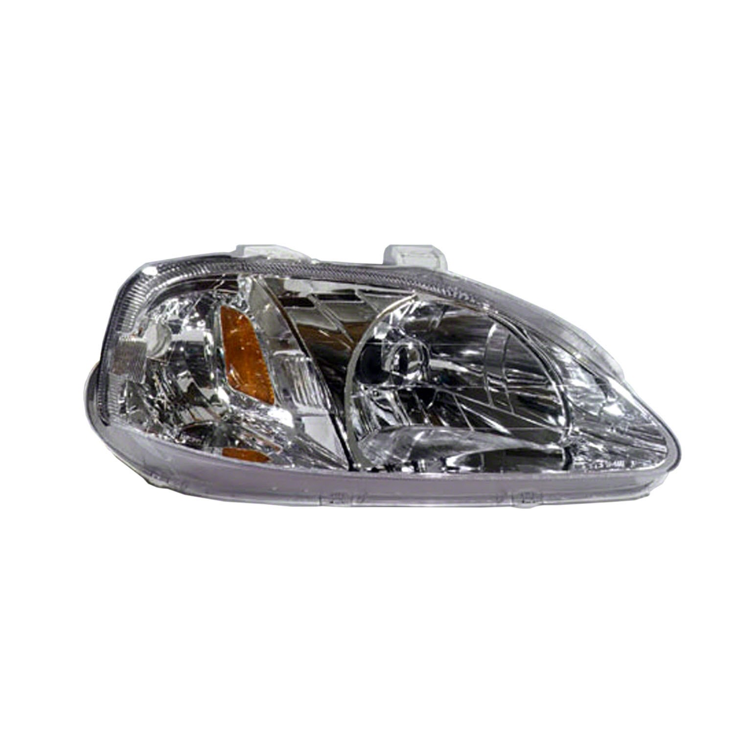 Headlight Assembly Composite Right Includes Side Marker Lamp CAPA for Honda Civic 1999–2000