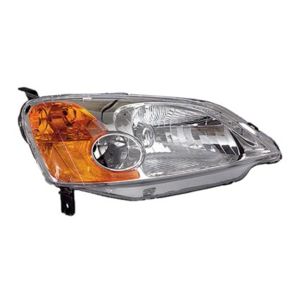 Headlight Assembly Composite Right w/o Bulbs or Sockets Includes Side Marker/Park/Signal Lamps for Honda Civic 2001–2003
