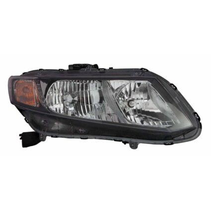 Headlight Assembly Composite Right CAPA for Honda Civic Hybrid-L Hybrid 2013–2015