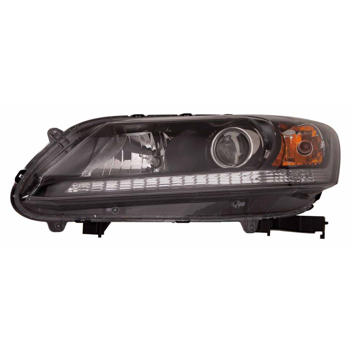 Headlight Assembly Composite Right Halogen CAPA for Honda Accord Sedan LX Sport EX EX-L 2013–2015