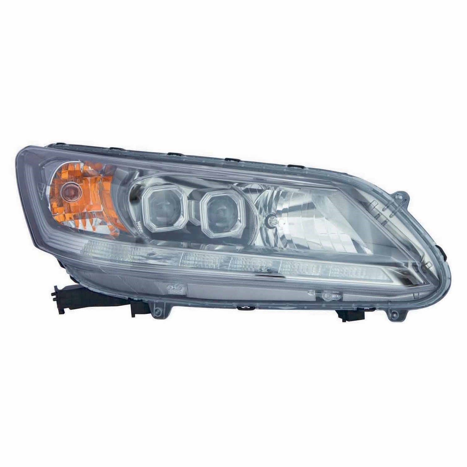 Headlight Assembly Composite Right LED CAPA for Honda Accord Sedan 2013–2015